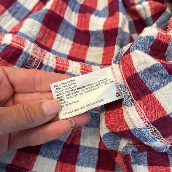 CAT & JACK Plaid 4th of July Dress *NEW* - Picture 6 of 7